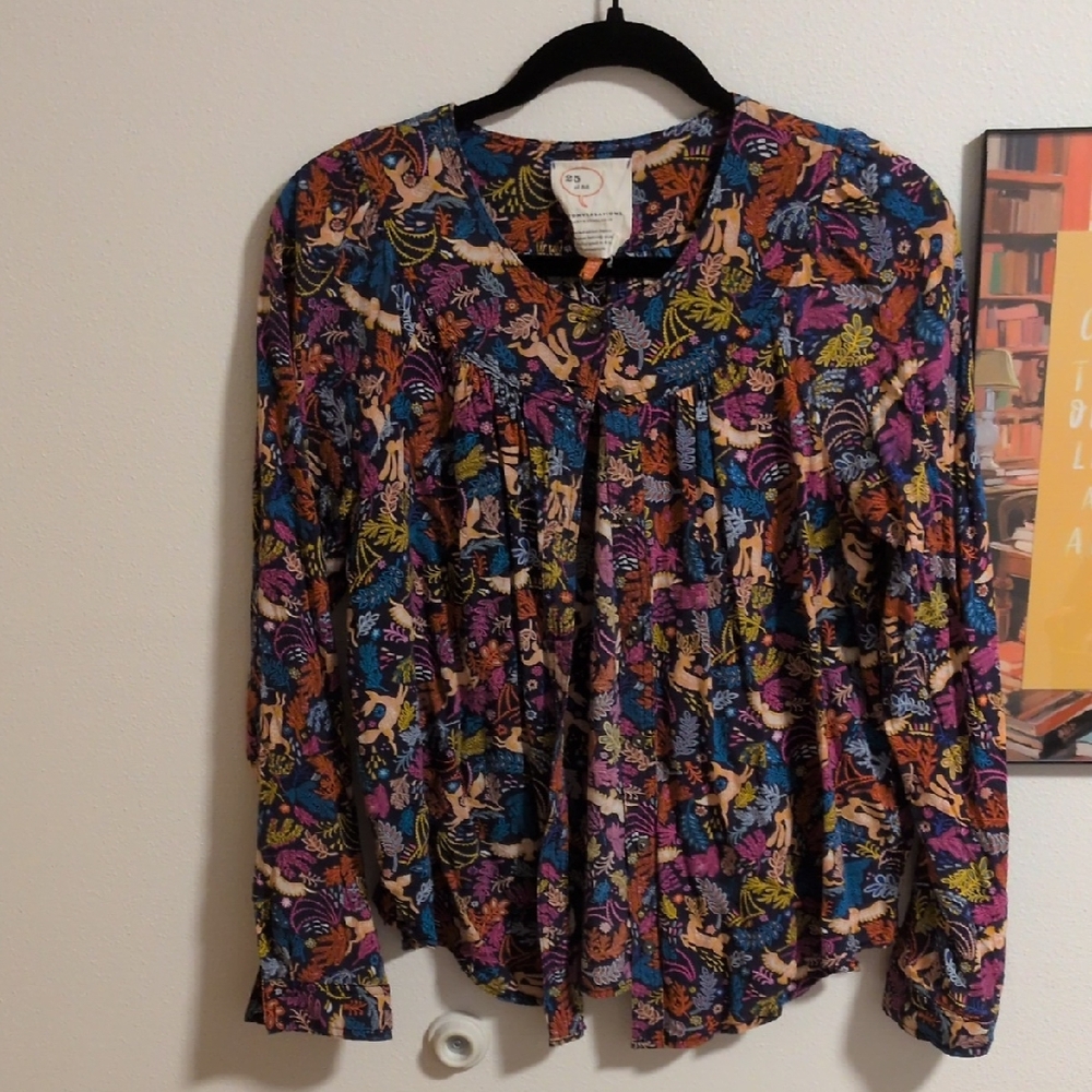 Anthropologie Conversations 25 of 52 Blouse Size 10 P2P:19in